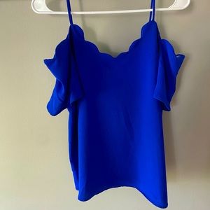 Royal blue blouse